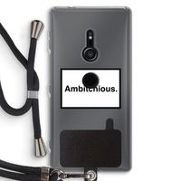 Ambitchious: Sony Xperia XZ2 Transparant Hoesje met koord