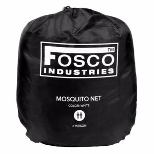 Muggennet - wit - polyester - D50 cm / H230 cm - 2 personen - klamboe - muskietennet