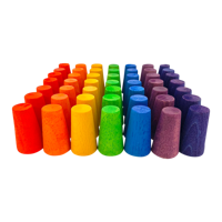 Papoose Toys Papoose Toys Mini Rainbow Cones/49pc