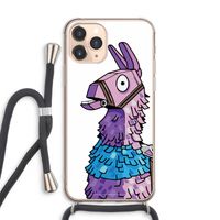Lama: iPhone 11 Pro Max Transparant Hoesje met koord
