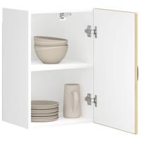 Keukenwandkast Kalmar bewerkt hout sonoma eikenkleurig