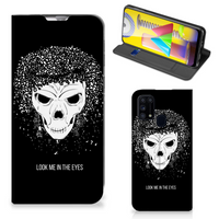 Mobiel BookCase Samsung Galaxy M31 Skull Hair - thumbnail