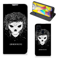 Mobiel BookCase Samsung Galaxy M31 Skull Hair