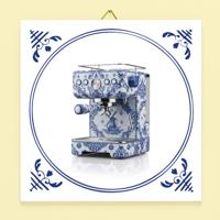 Tegeltje koffiezetapparaat