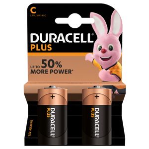 Duracell Plus Power C Batterij LR14/C 1.5v 2 stuks