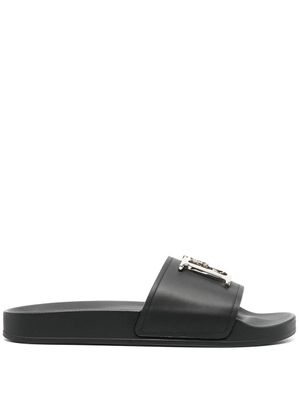 DSQUARED2 claquettes à plaque logo - Blanc