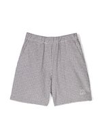 Douuod Kids short à motif monogrammé - Blanc