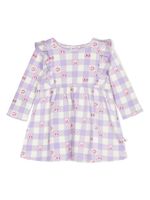 the bonnie mob robe volantée à carreaux - Violet