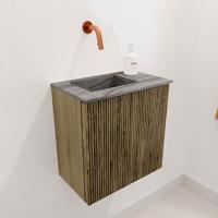 Toiletmeubel Mondiaz Joya Dlux | 40 cm | Meubelkleur Dusk | Faye wastafel Sombra Wasbak Links | Zonder kraangat(en)