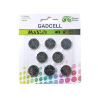Gadcell knoopcel batterijen set - type CR2016 - 8x stuks - 3V Lithium   -