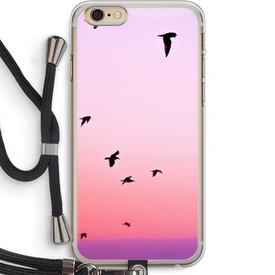 Fly away: iPhone 6 PLUS / 6S PLUS Transparant Hoesje met koord