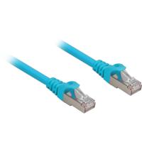 Sharkoon patchkabel sftp, rj-45 met cat.6a (blauw, 0,25 meter, halogeenvrij)