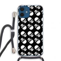 Musketon Skulls: iPhone 12 mini Transparant Hoesje met koord
