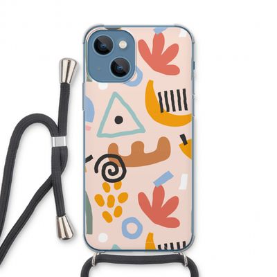 Abstract: iPhone 13 Transparant Hoesje met koord