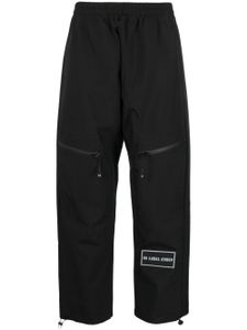 44 LABEL GROUP pantalon droit à patch logo - Noir