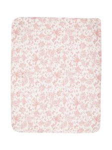 Tartine Et Chocolat couverture en coton à fleurs - Rose