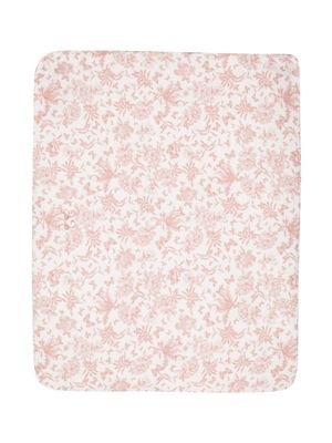 Tartine Et Chocolat couverture en coton à fleurs - Rose