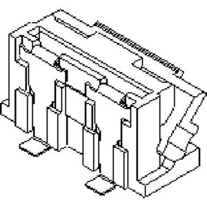 Molex 5022313300 FFC/FPC-aansluiting Totaal aantal polen: 33 Rastermaat: 0.5 mm Inhoud: 1 stuk(s) Tape on Full reel