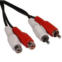 RCA-cinch Stereo Audio Cable, 2.0m M-F