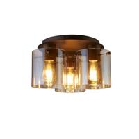Searchlight Plafondlamp 3-lichtsSweden mocha bruin - 88911-3MO