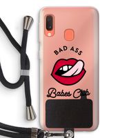 Badass Babes Club: Samsung Galaxy A20e Transparant Hoesje met koord