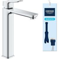 Wastafelkraan - GROHE DICE - Maat XL - Gladde behuizing zonder afvoer - Chroom