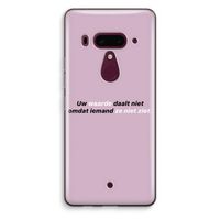 uw waarde daalt niet: HTC U12+ Transparant Hoesje