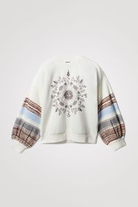 Trui met baggy mouwen - WHITE - L