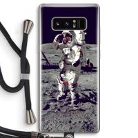 Spaceman: Samsung Galaxy Note 8 Transparant Hoesje met koord