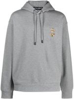 Dolce & Gabbana Crown Bee-embroidered hoodie - Gris