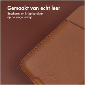 Accezz Accezz Leather Cardholder MagSafe - Kaarthouder met MagSafe - Sienna Brown Telefoonhoesje Bruin