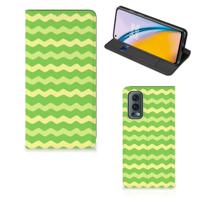 OnePlus Nord 2 5G | Hoesje met Magneet | Waves Green