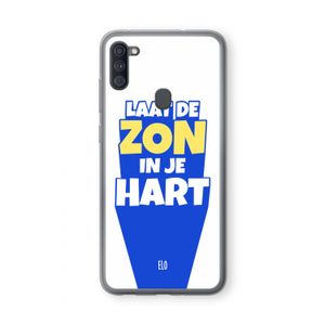 Laat de zon in je hart: Samsung Galaxy A11 Transparant Hoesje