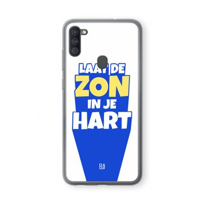 Laat de zon in je hart: Samsung Galaxy A11 Transparant Hoesje