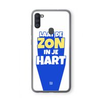 Laat de zon in je hart: Samsung Galaxy A11 Transparant Hoesje