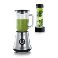 SEVERIN SM3737 Klassieke blender met Mix & Go-voedingsstofzuiger - Roestvrij staal