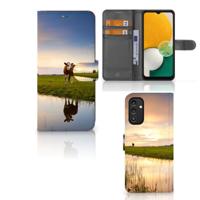 Samsung Galaxy A14 5G | Telefoonhoesje | Met pasjeshouder | Koe