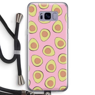 Dancing avocados: Samsung Galaxy S8 Transparant Hoesje met koord