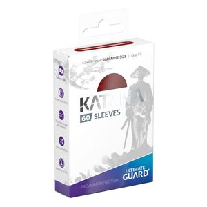 Ultimate Guard Katana Sleeves Japanese Size (60) - Red