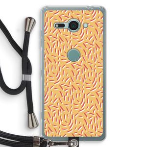 Camouflage: Sony Xperia XZ2 Compact Transparant Hoesje met koord