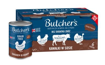 BUTCHER'S Original Mega pack mix with vegetables in gravy- nat hondenvoer - 6 x 400g