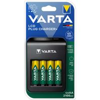 Varta NiMH LCD Plug Charger+ (AA, AAA & 9 Volt) inclusief 4x AA 2100 mAh | 1 stuks - VARTA-57687 VARTA-57687 Varta NiMH LCD Plug Charger+ (AA, AAA & 9 Volt) inclusief 4x AA 2100 mAh | 1 stuks - VARTA-57687 VARTA-57687