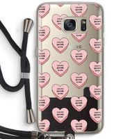 Chicks before dicks: Samsung Galaxy S7 Transparant Hoesje met koord