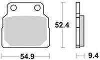 TRW Brake pad mcb 570 organic standard