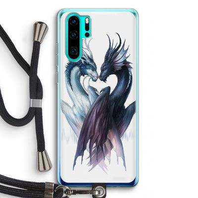 Yin Yang Dragons: Huawei P30 Pro Transparant Hoesje met koord