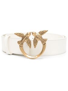 PINKO ceinture Love Bird en cuir - Blanc