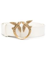 PINKO ceinture Love Bird en cuir - Blanc