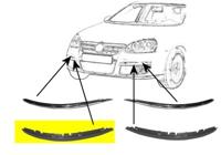 BUMPERLIJST RECHTS BUMPER Lijst Onder Primer 5886482