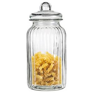 Alessandro Snoeppot/voorraadpot - met deksel - luchtdicht - glas - 3500 ml - D15 x H32 cm
