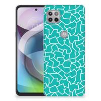 Motorola Moto G 5G | Hoesje maken | Cracks Blue